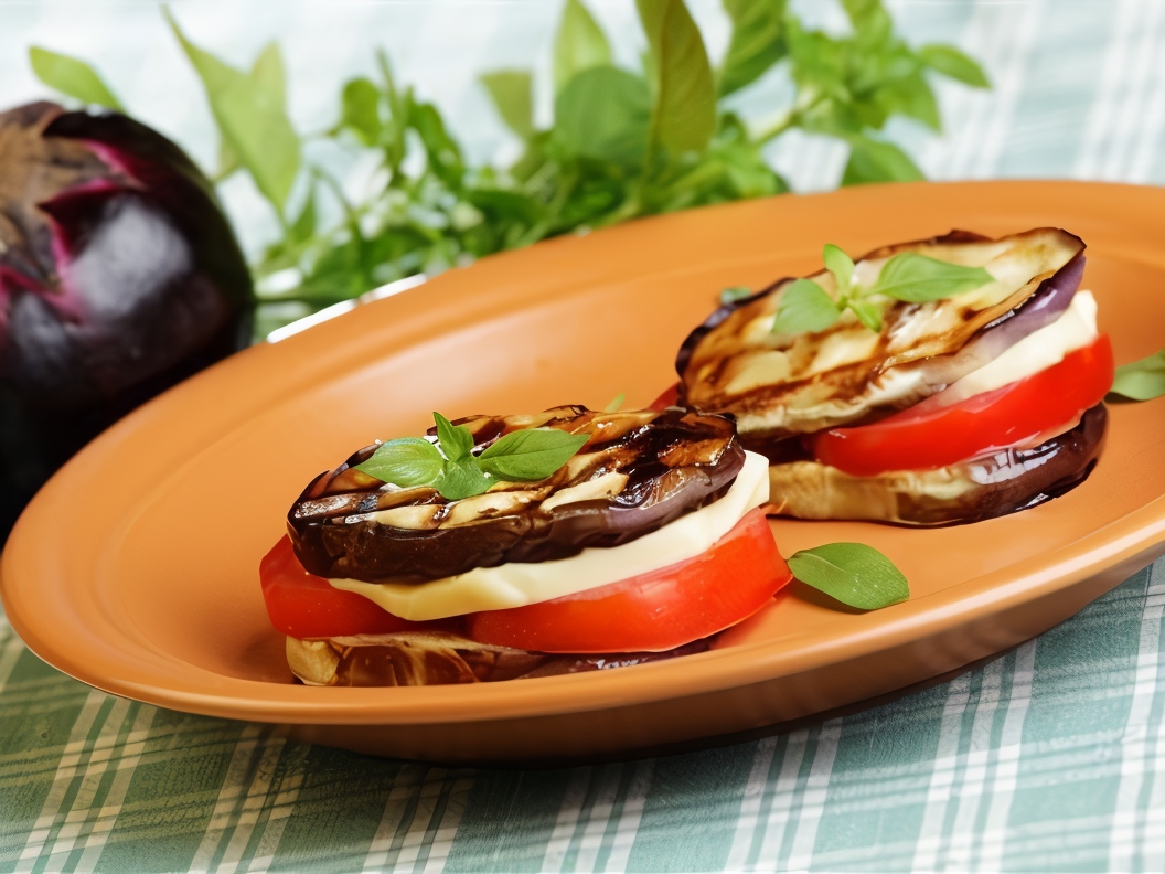 Eggplant and Mozzarella Sandwich