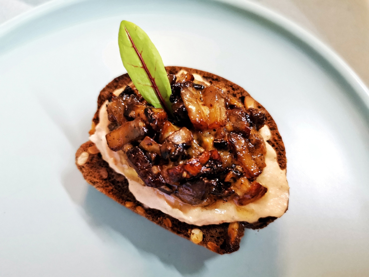 Sandwich with Pâté and Mushrooms