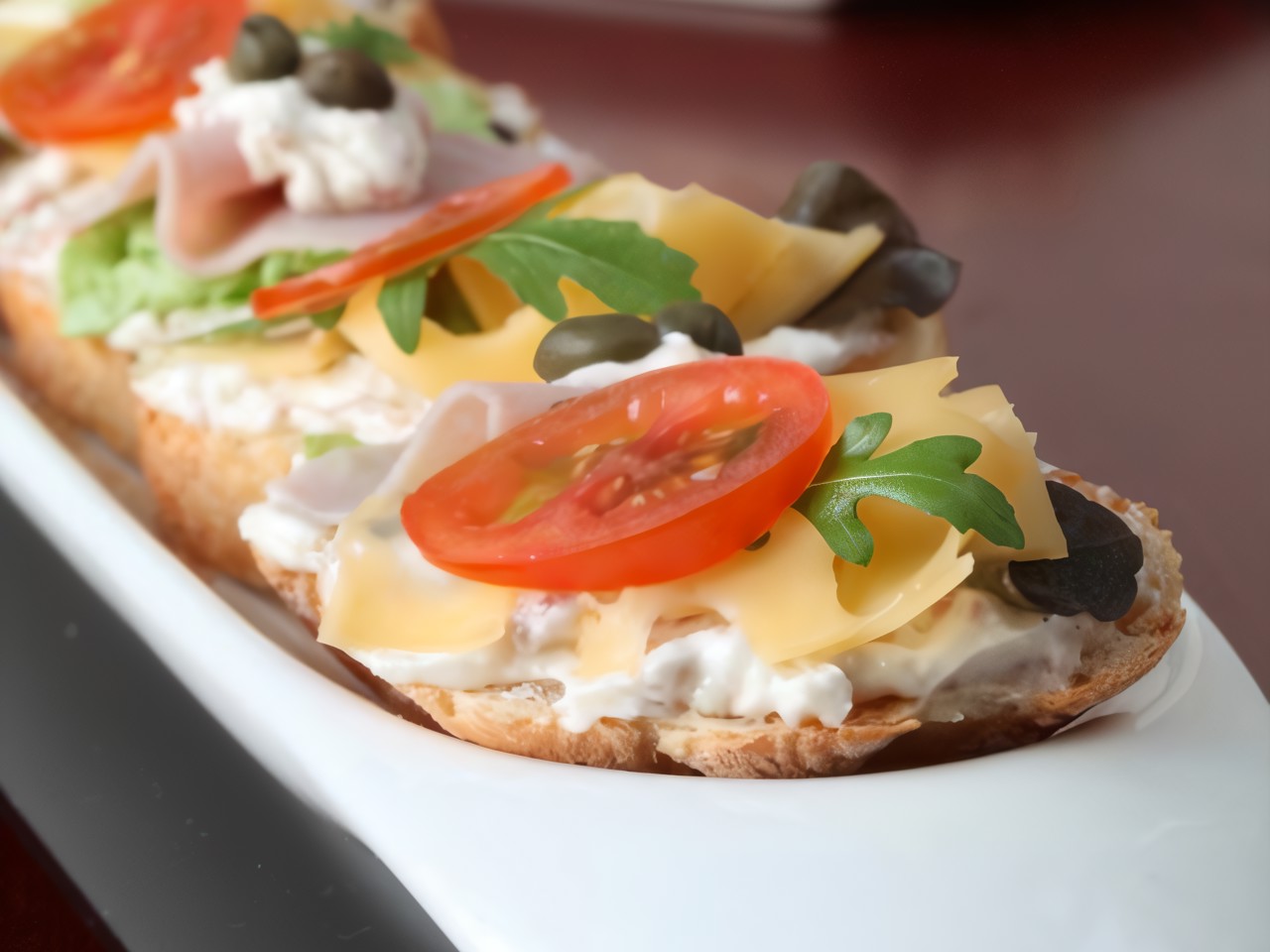 Sandwich with Cheese and Radish