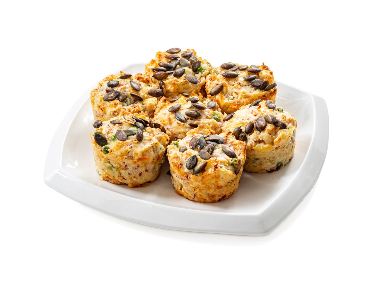 Quick Muffins with Cheese and Sausage