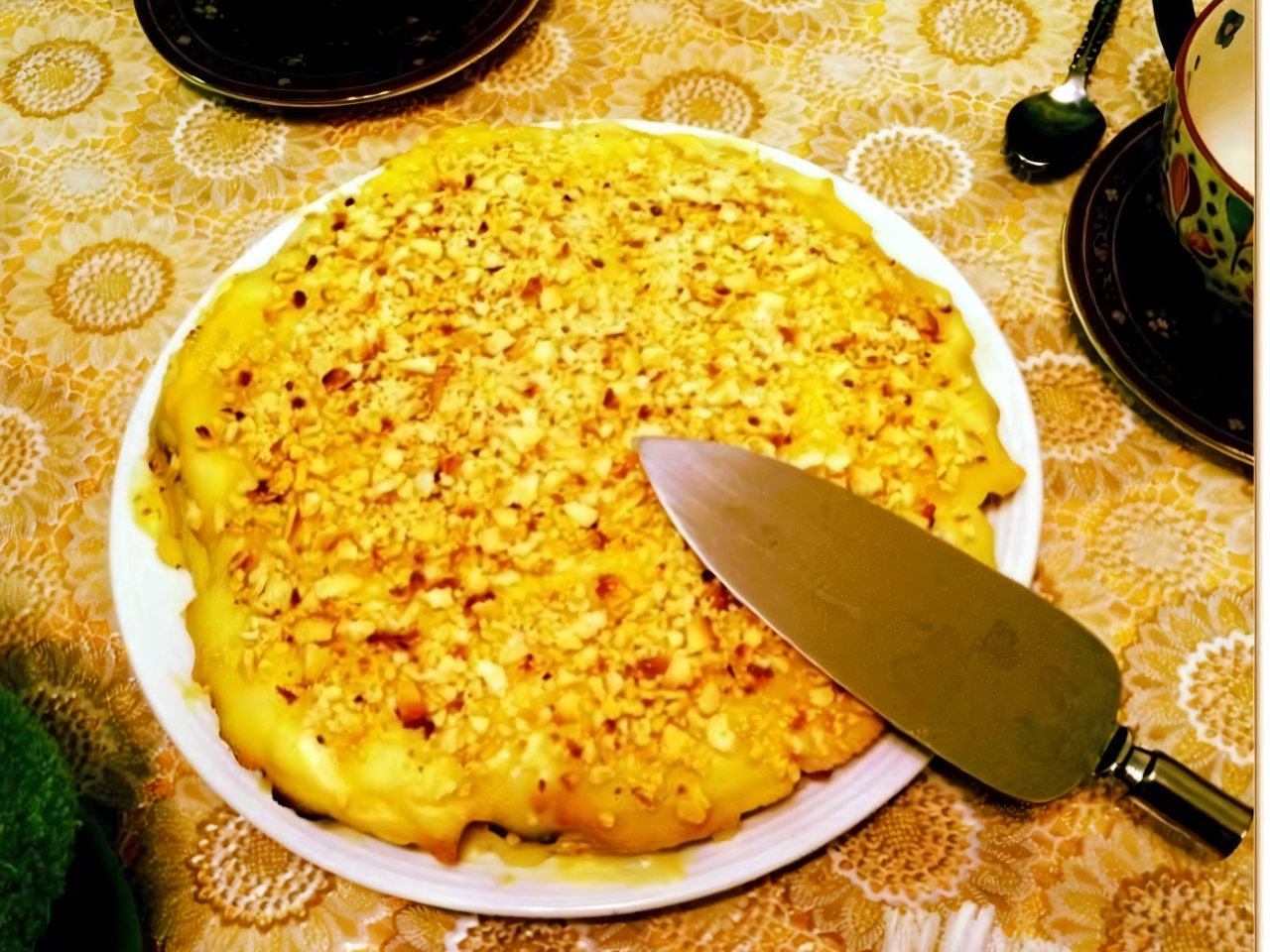 Quick Cake with Custard.