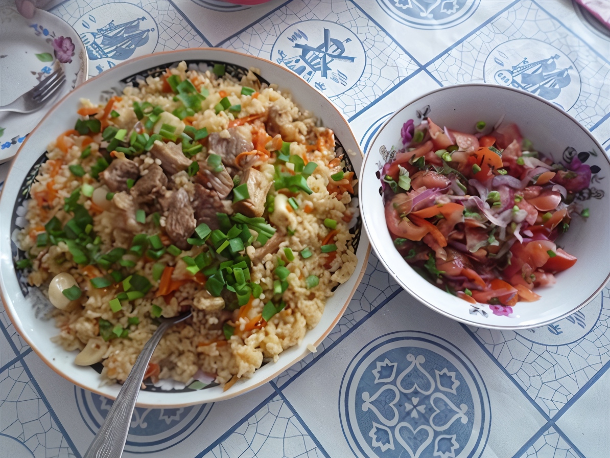 Achik-Chuchuk Salad for Uzbek Pilaf