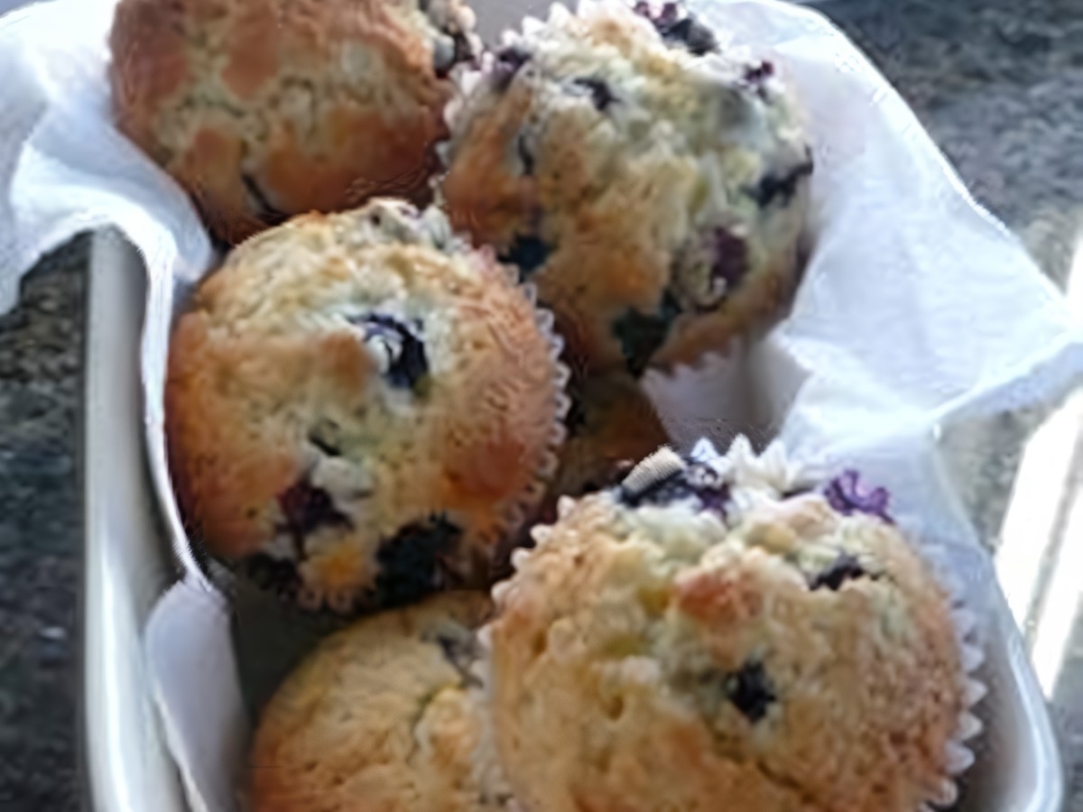 Blueberry Muffins for Valentine's Day