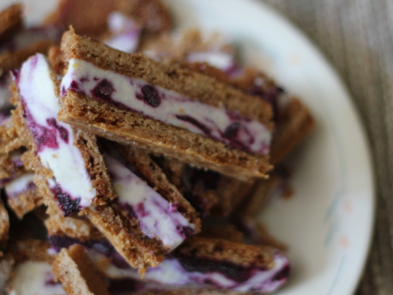 Blueberry Ice Cream Sandwich