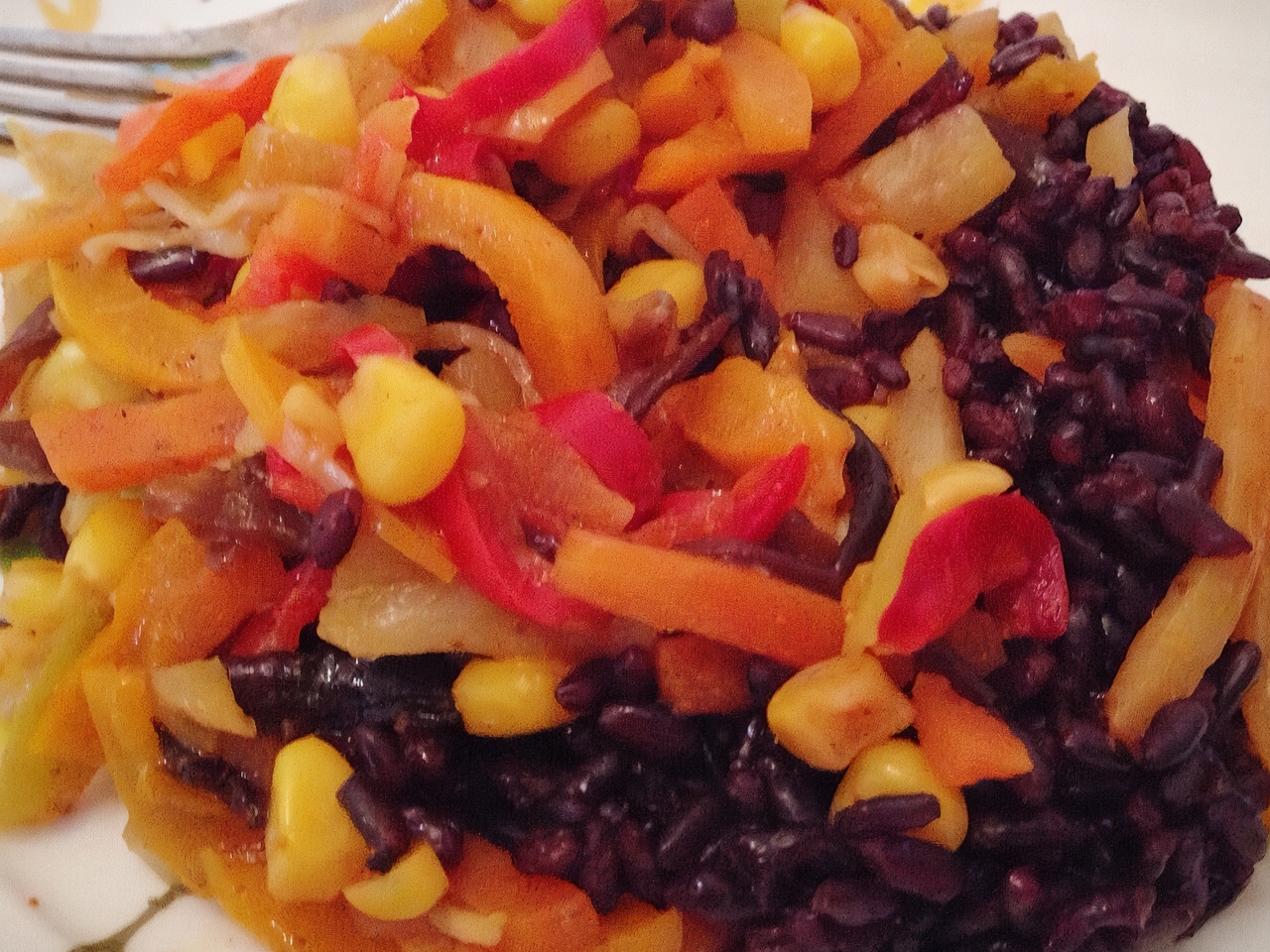 Black Rice with Chinese Dressing