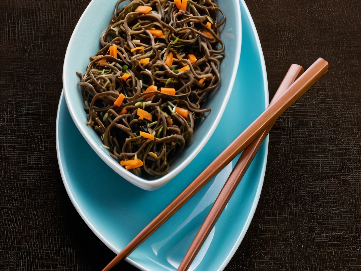Black and Orange Halloween Pasta