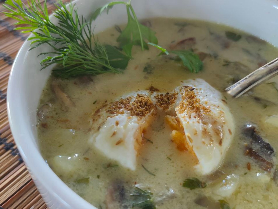 Czech Mushroom Soup Kulaida