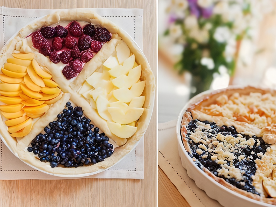 Four-Color Fruit Pie