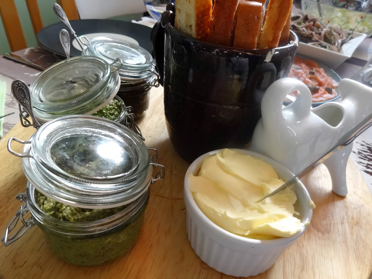 Ciabatta with Three Italian Sauces