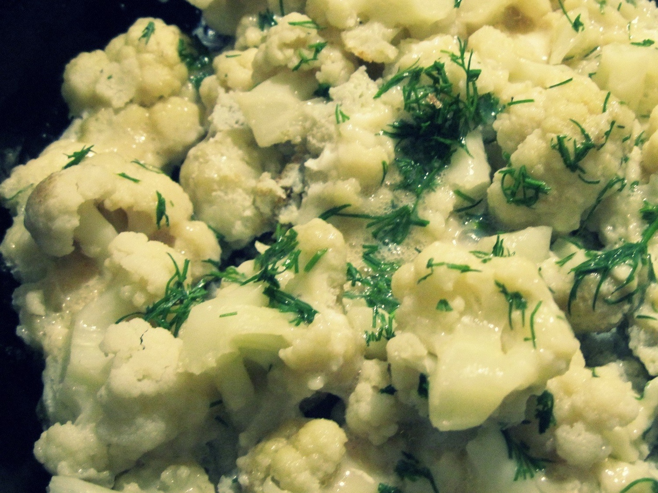 Cauliflower with Eggs and Herbs
