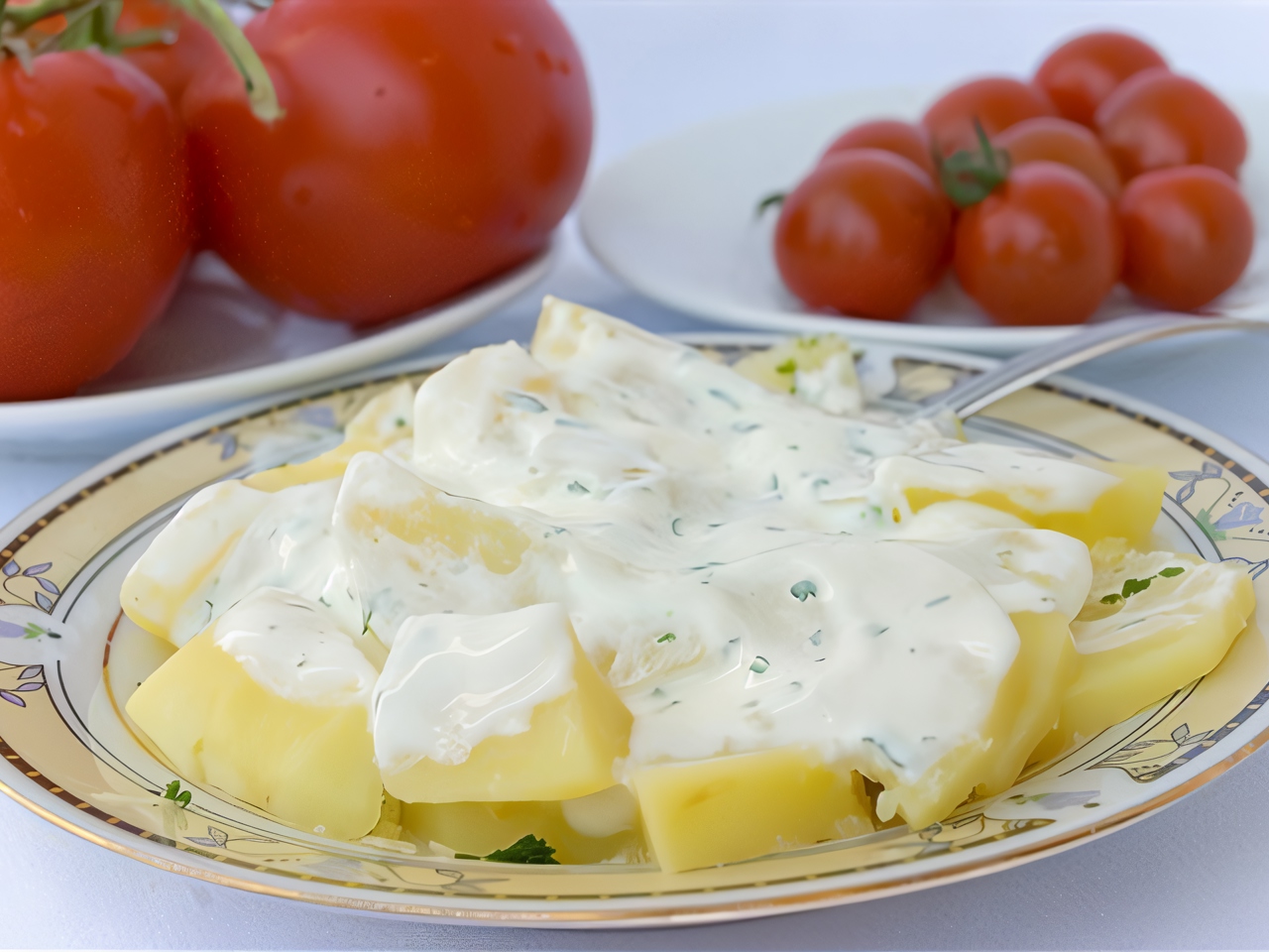 Danish Potato Salad with Dill and Yogurt Dressing