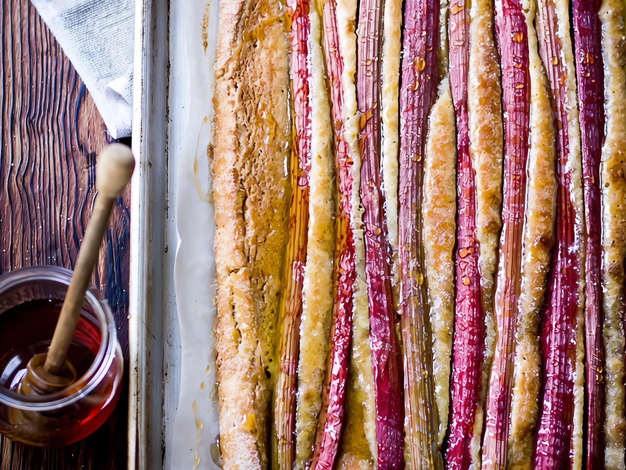 Rustic Almond Rhubarb Pie