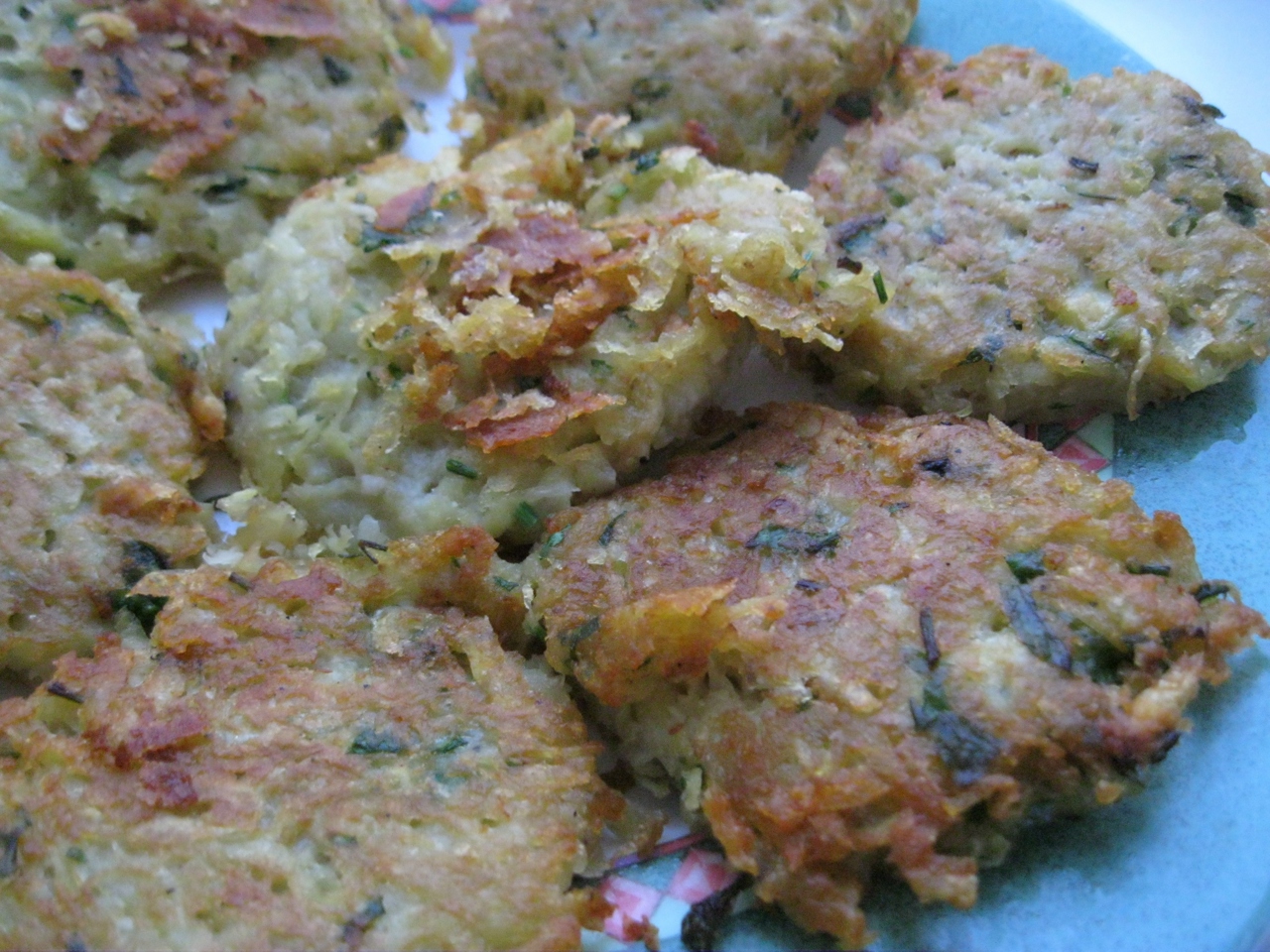 Potato Pancakes with Herbs without Adding Flour