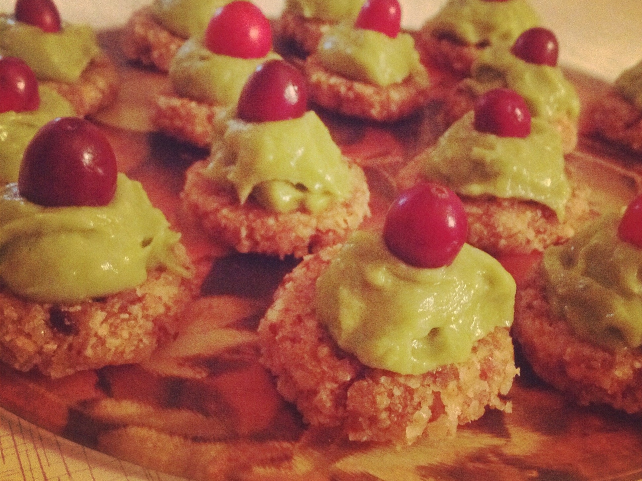 Dessert with Mint-Lime Cream