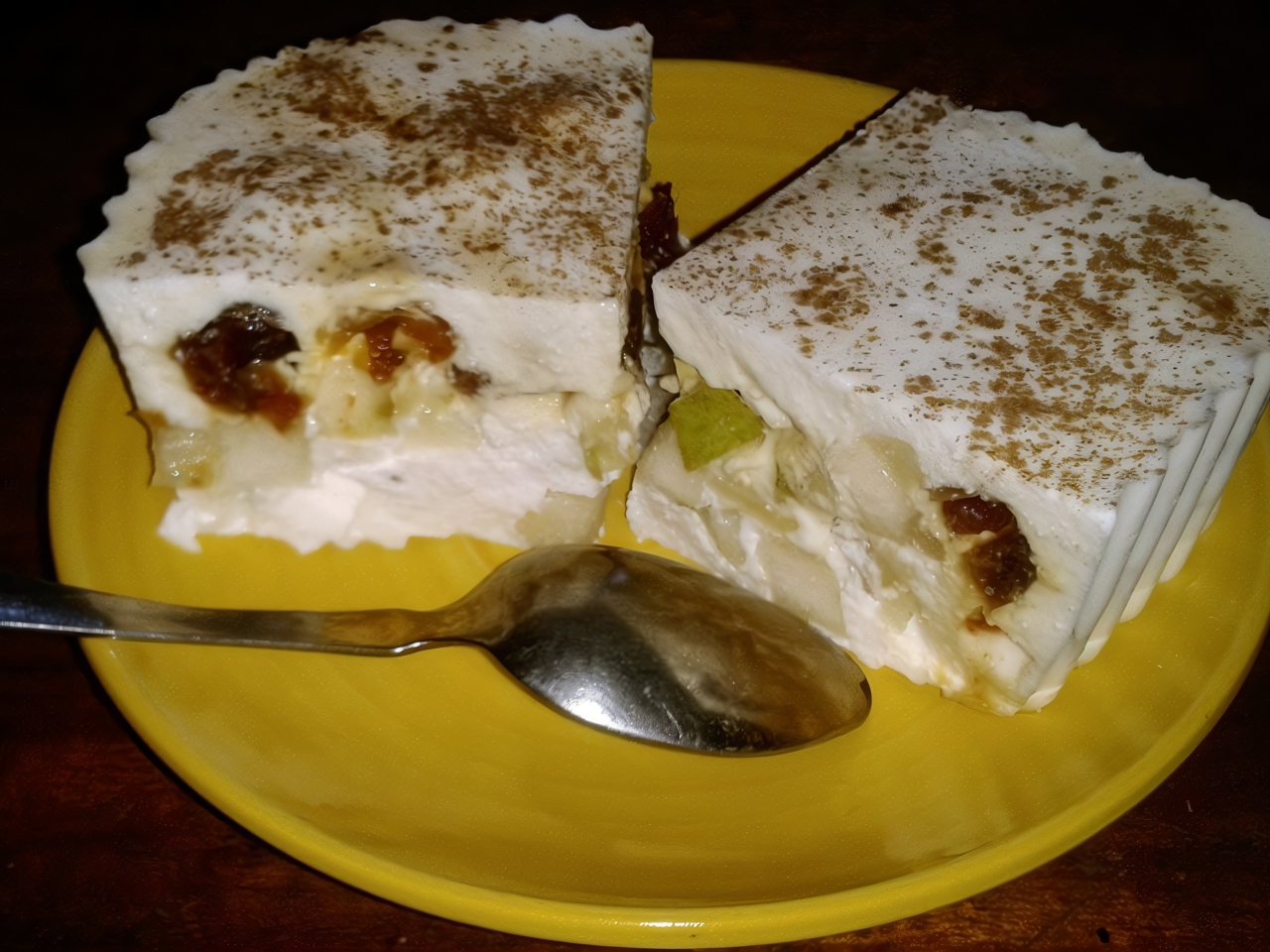 Cottage Cheese Dessert with Pear and Dates