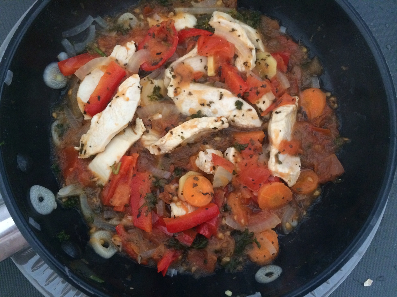 Diet Chicken Breast Stew without Salt with Ginger