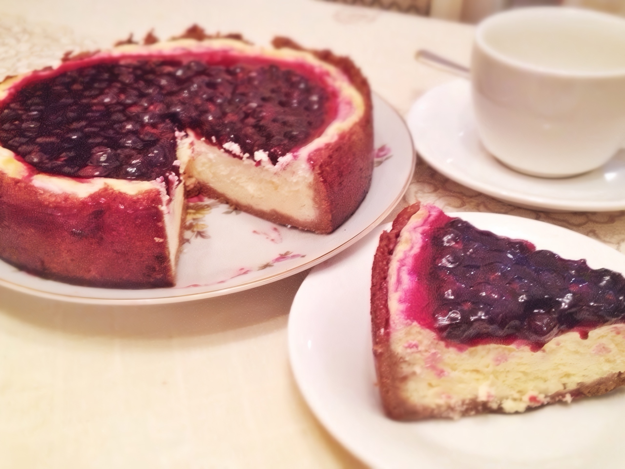 Diet Cheesecake with Topping