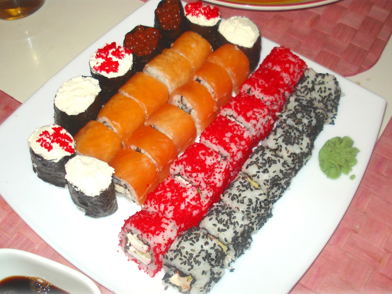 Homemade Cheese Rolls and Sushi