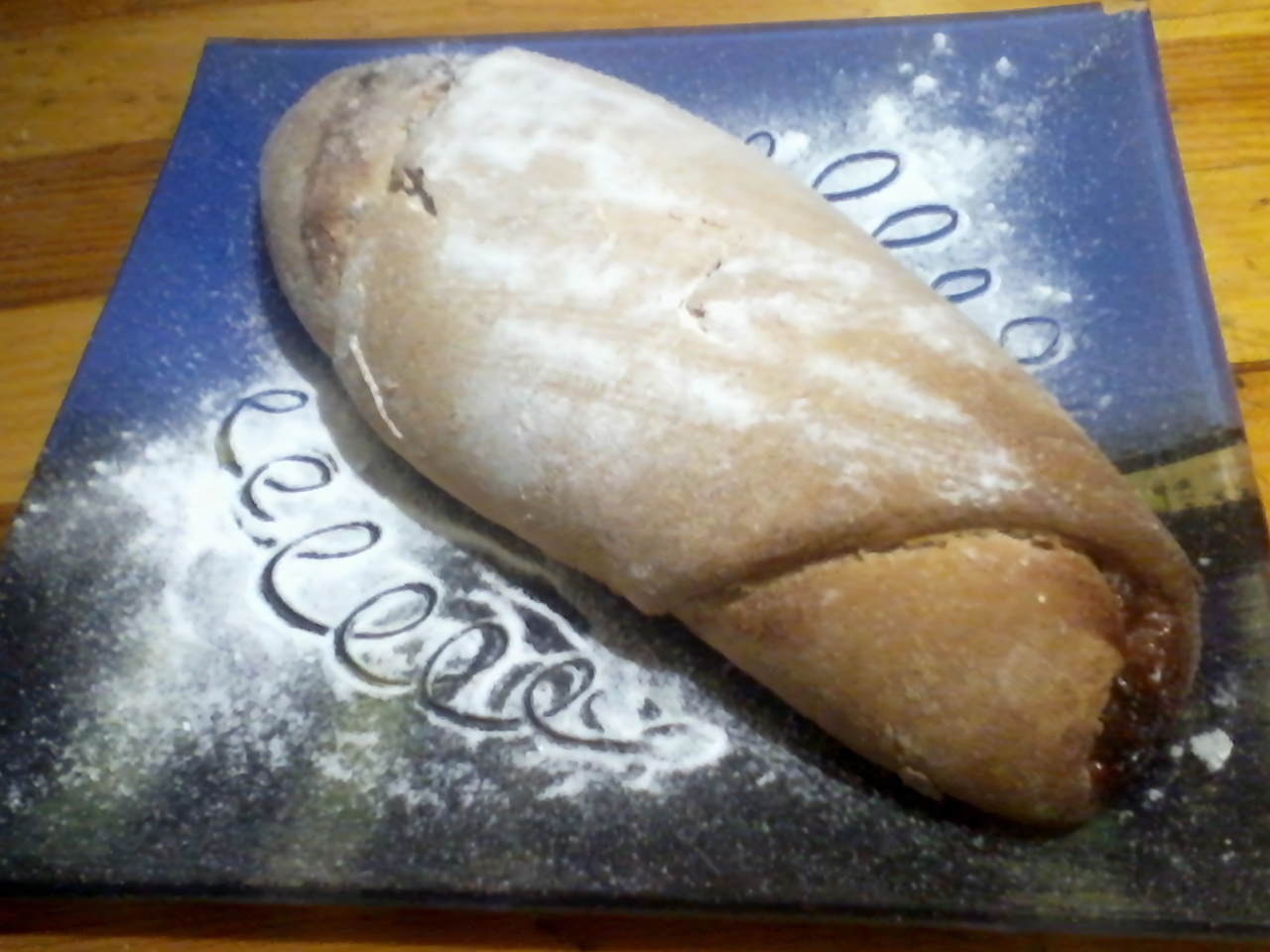 Homemade Roll with Raspberry Jam
