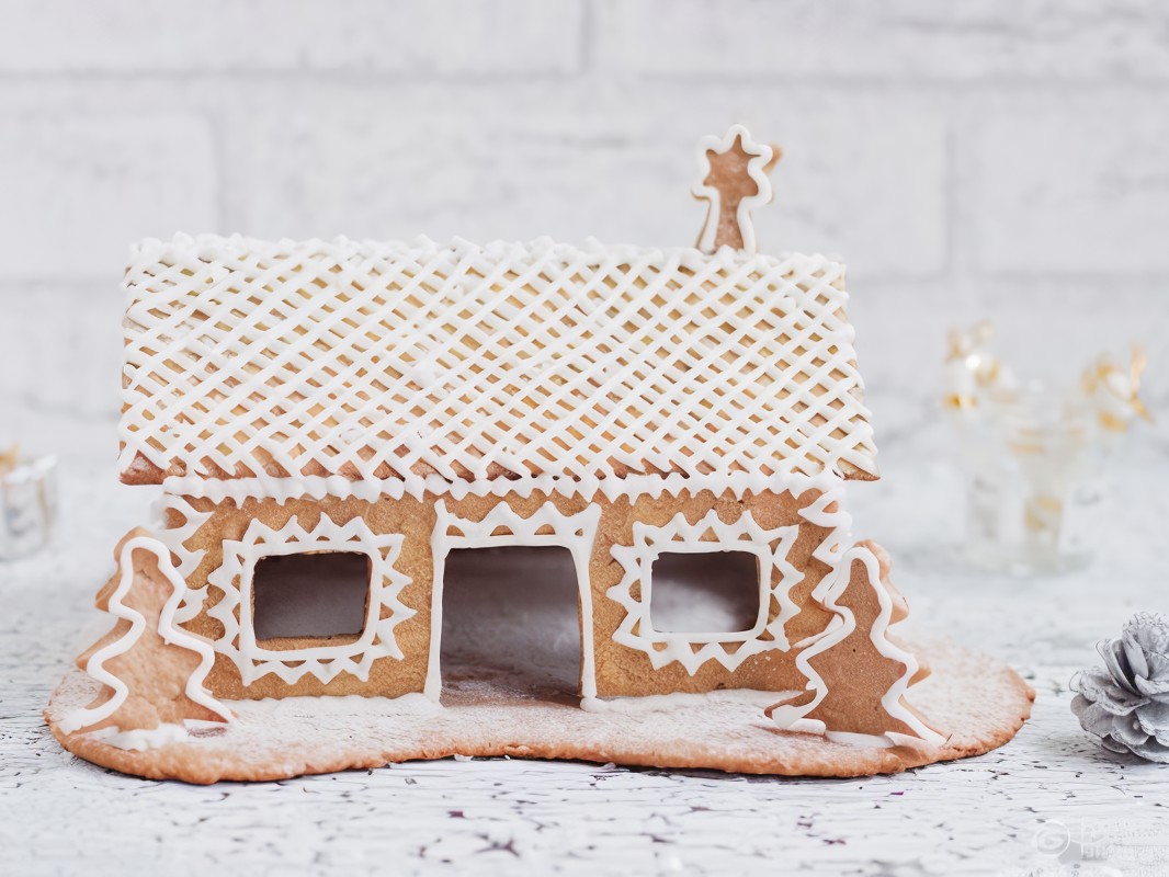 Gingerbread House with Sugar Decorations