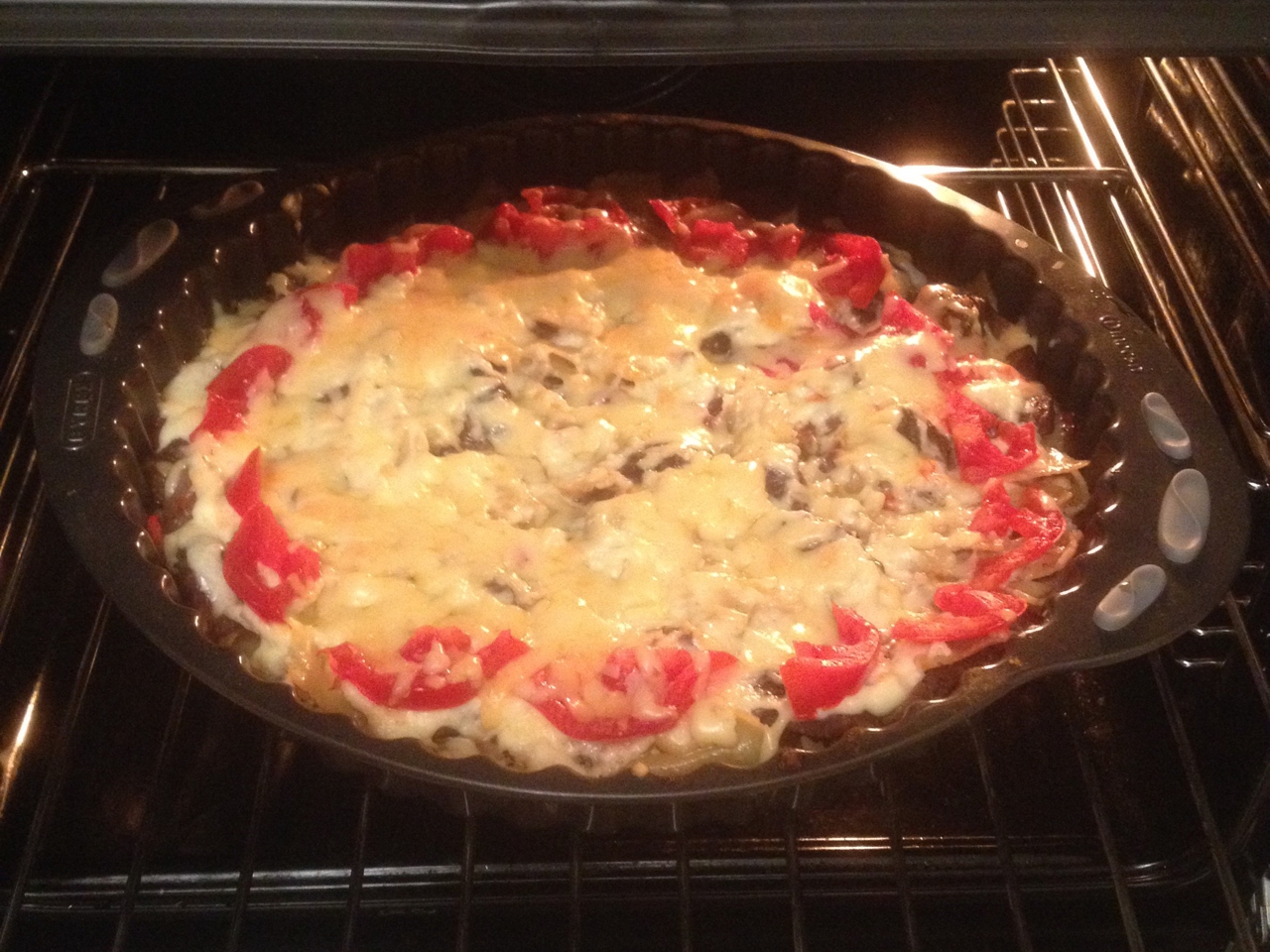Baked Farfalle with Beef in Béchamel Sauce