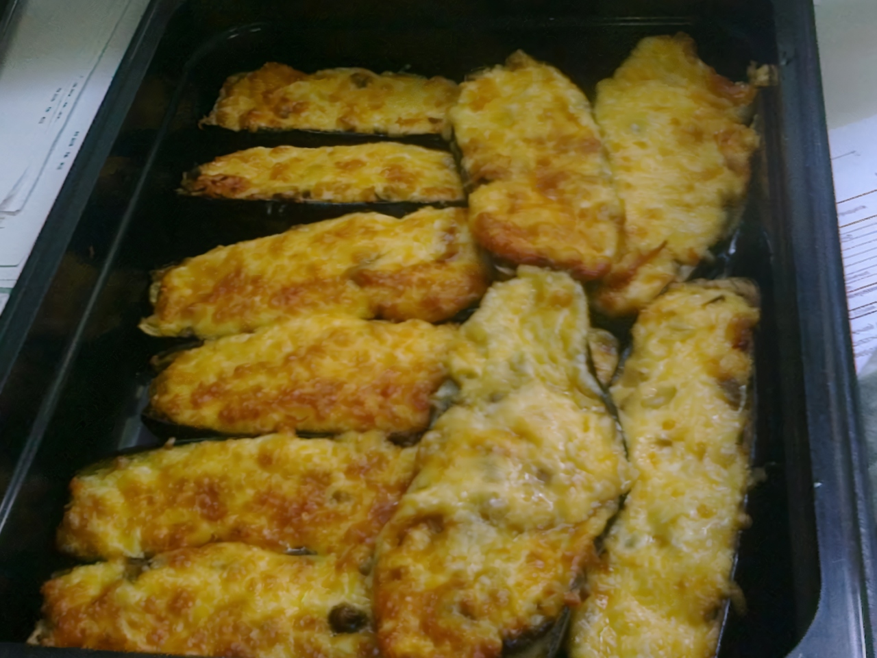 Stuffed Eggplants with Beef and Cheese