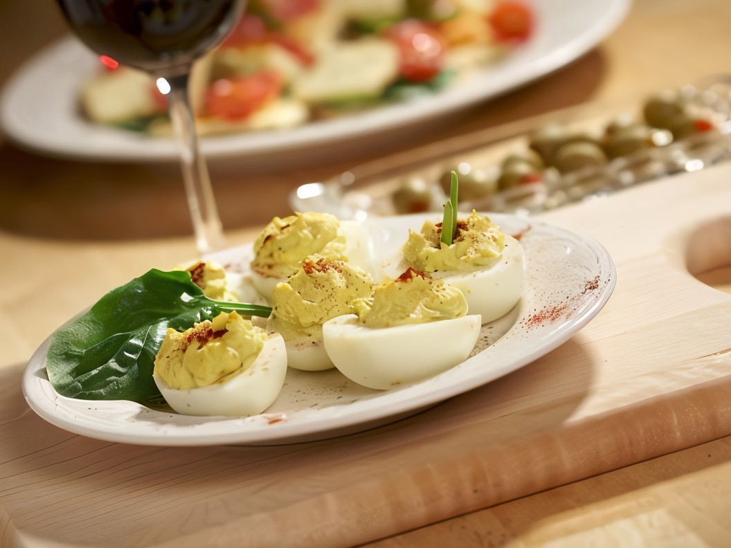 Stuffed Eggs with Chives and Tarragon