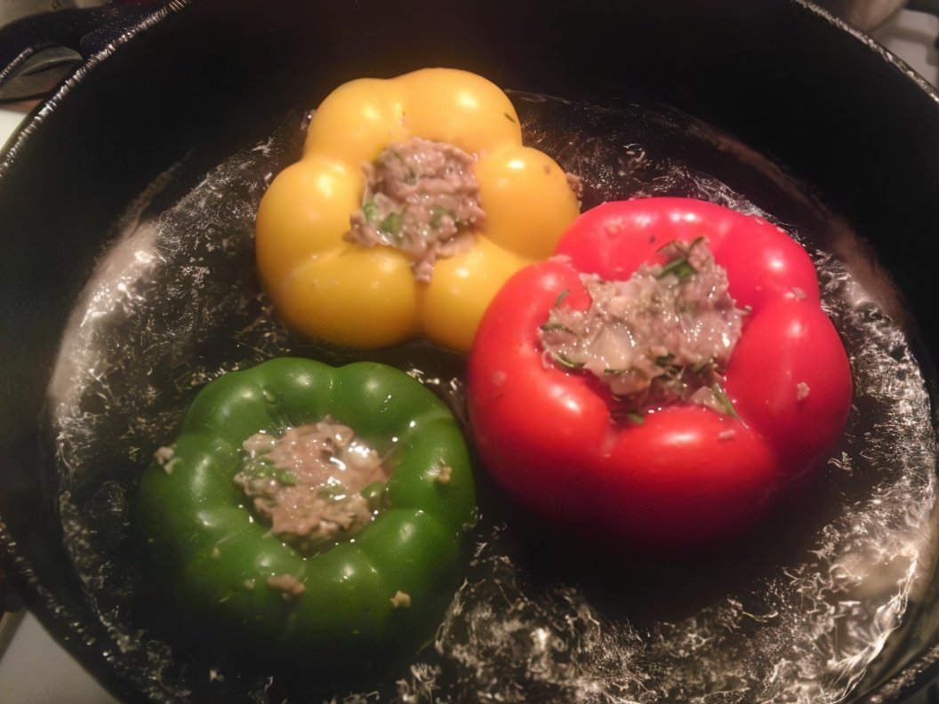 Stuffed Peppers in Broth