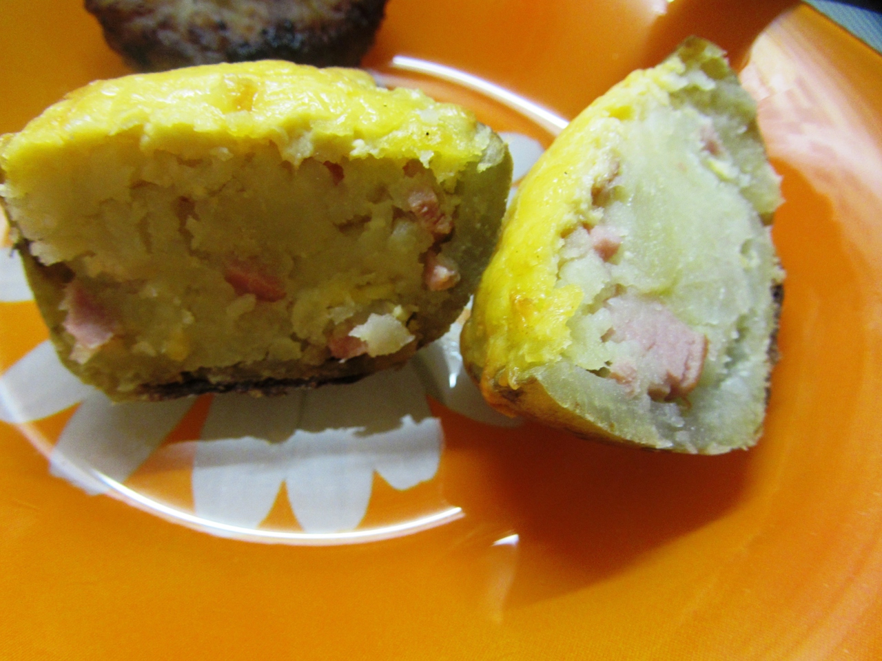 Stuffed Potatoes with Melted Cheese and Smoked Meats