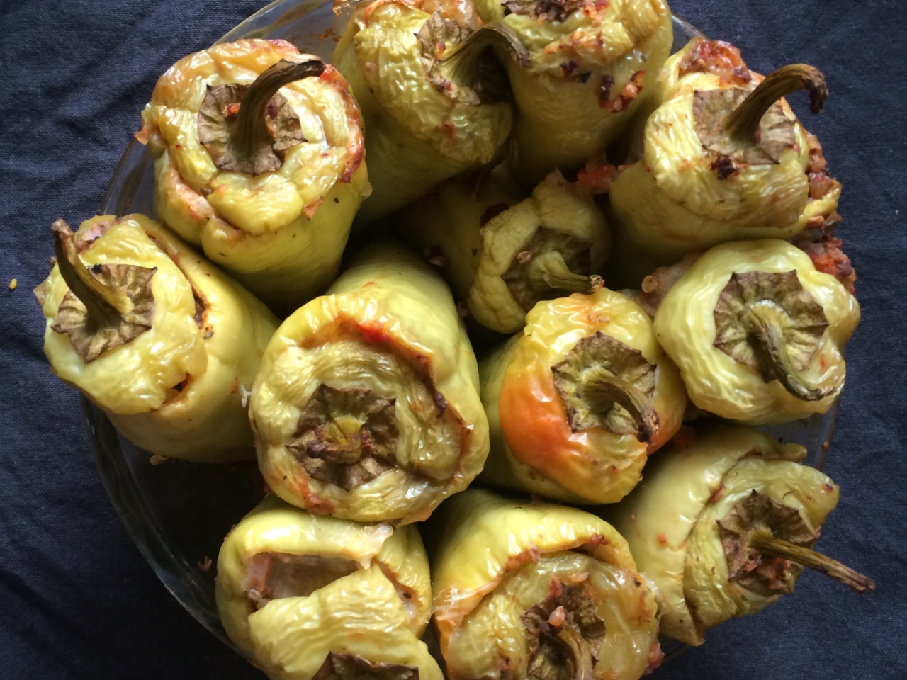 Stuffed Bell Peppers Bolognese with Buckwheat