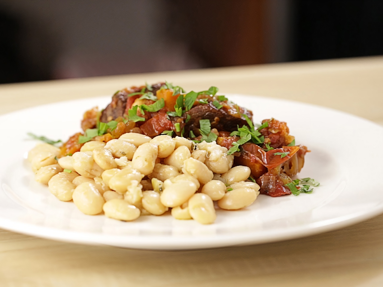 Tuscan Style Beans with Garlic and Sage