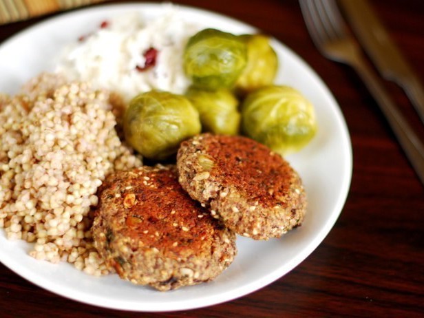 Bean Patties with Mushrooms