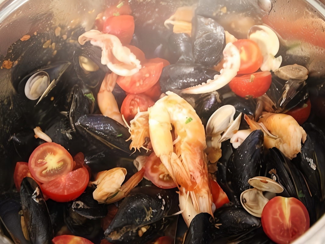 Fettuccine with Seafood