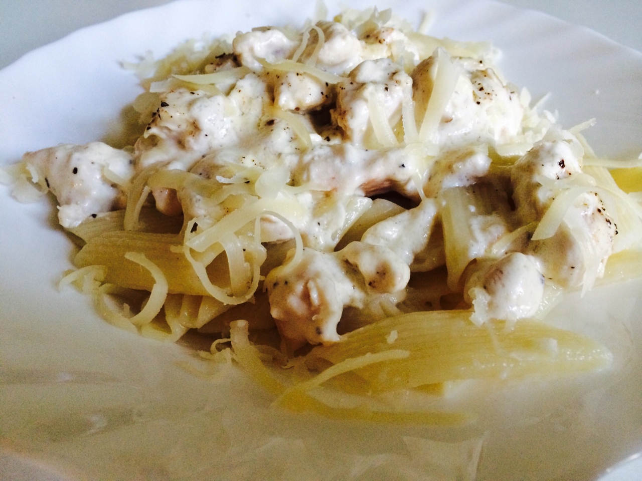 Fettuccine with Cream Sauce