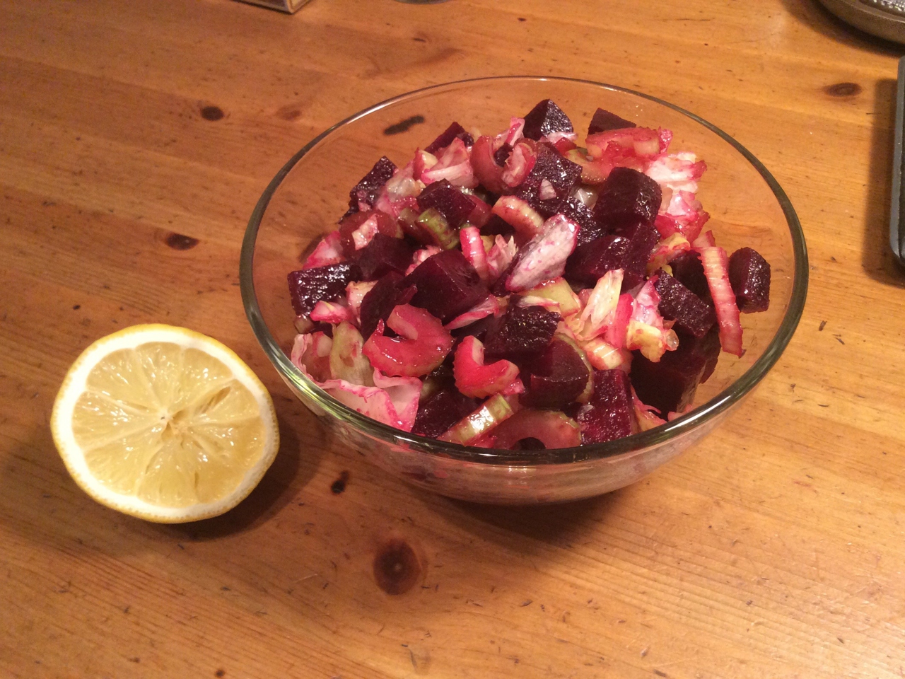 February Salad with Beets and Celery