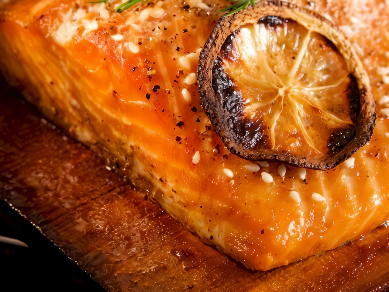 Salmon Fillet Marinated in Watermelon Juice