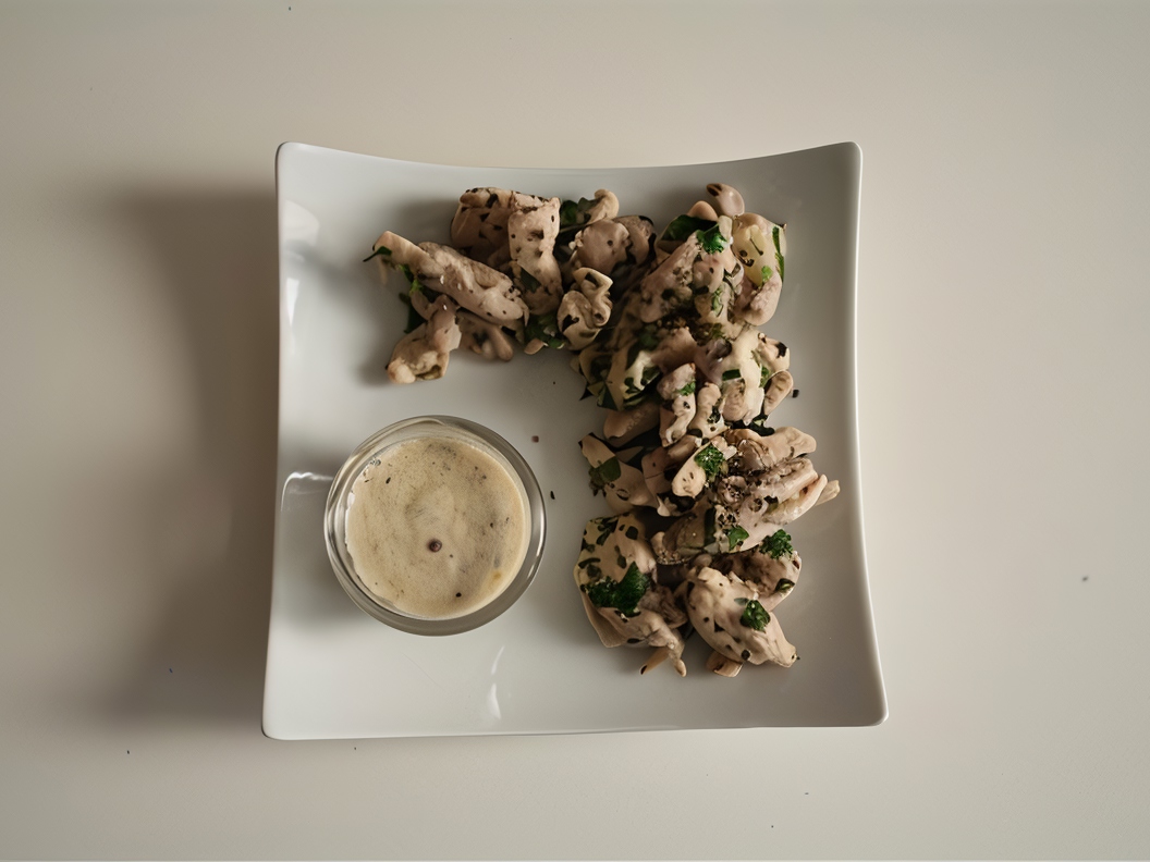Ostrich Fillet with Herbs and Lemon-Cream Sauce