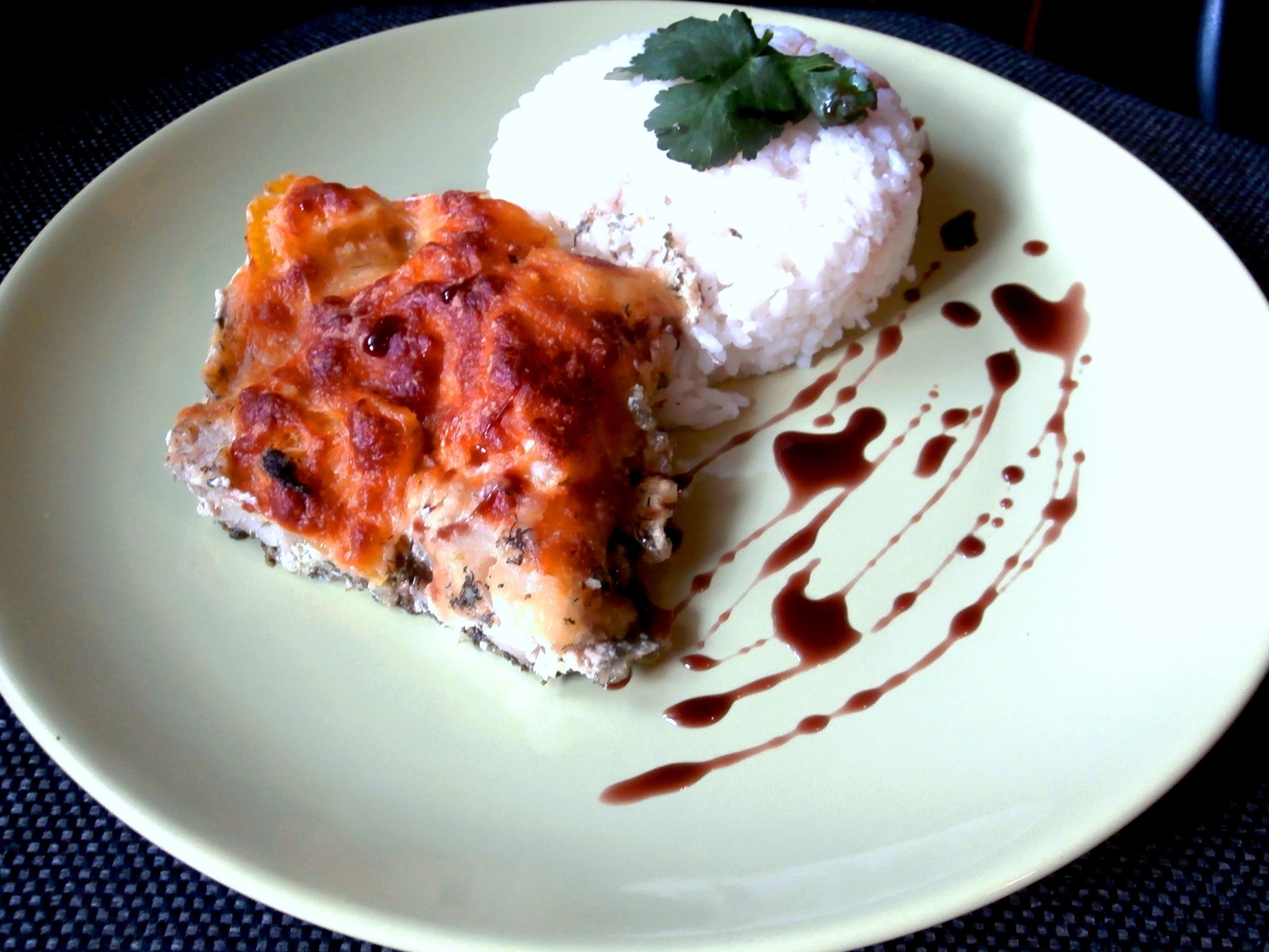 Tilapia Fillet with Orange and Suluguni