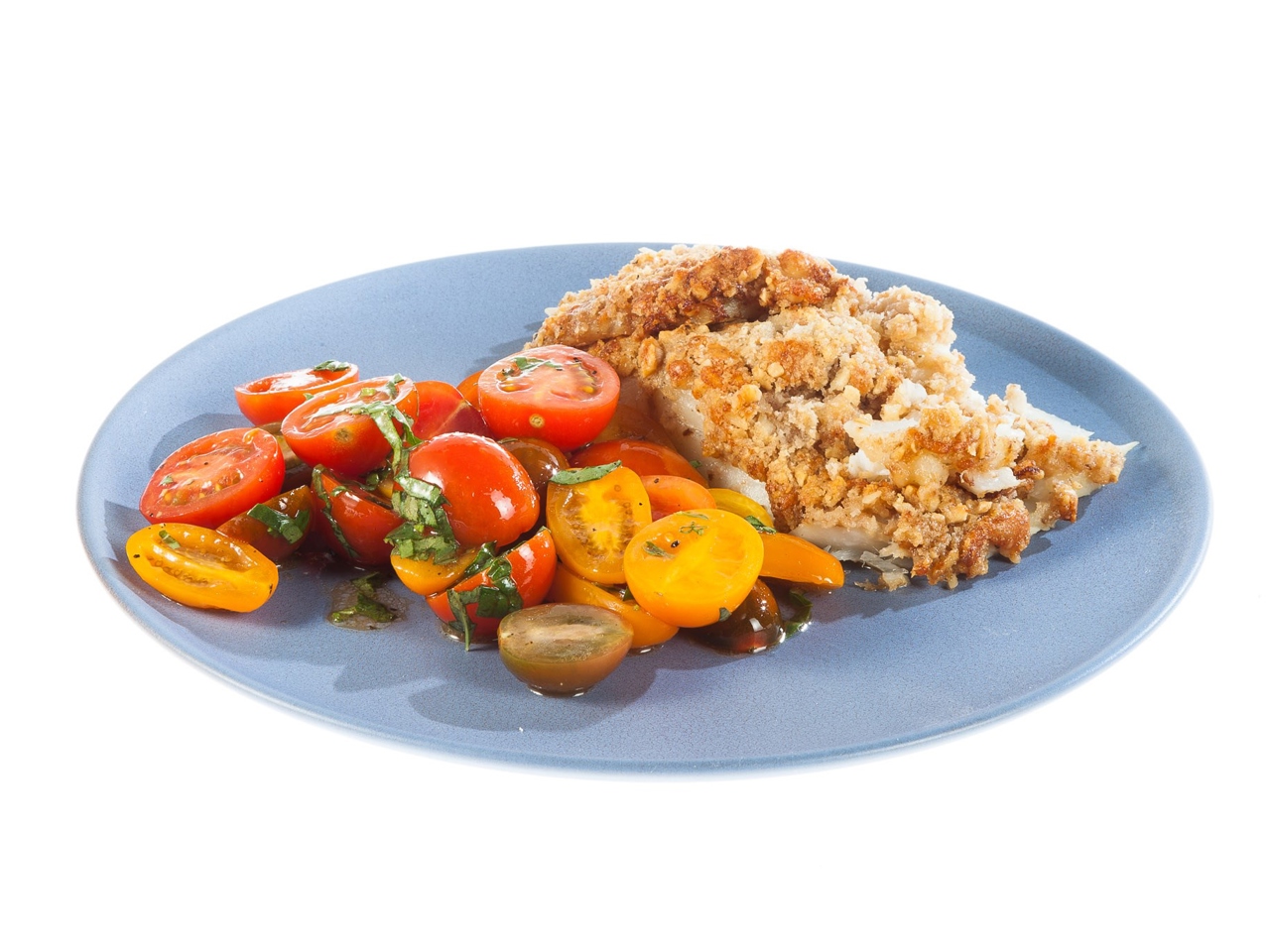 Cod Fillet with Walnut and Parmesan Crust