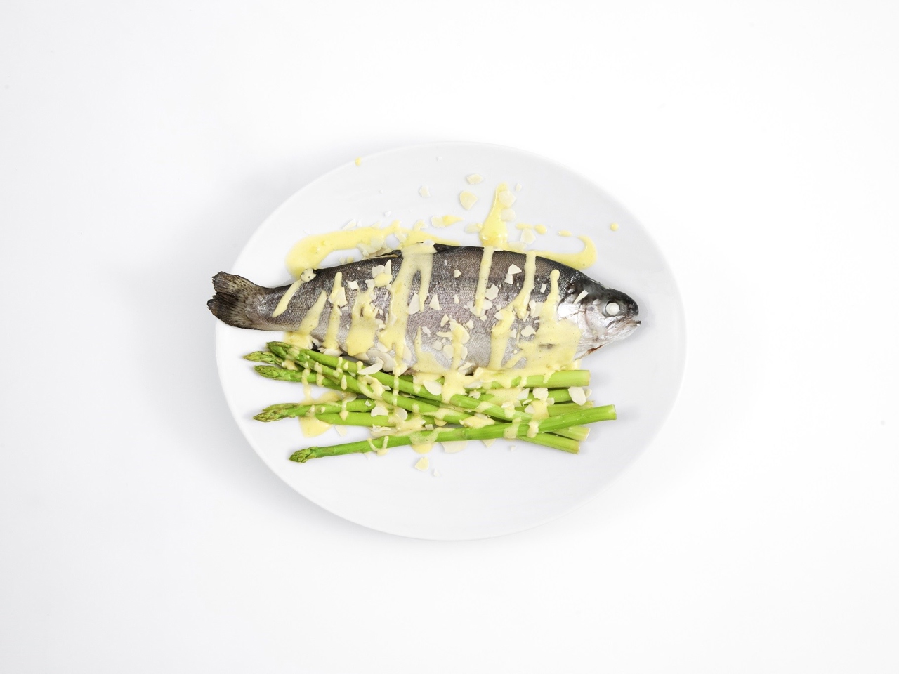 Trout with Almonds and Asparagus