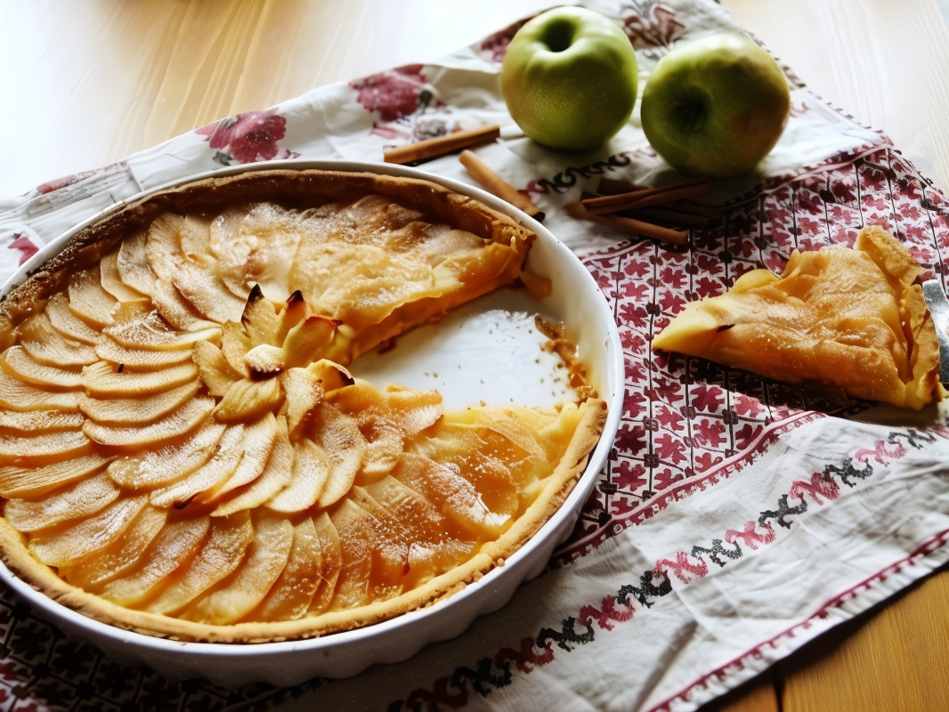 Французский яблочный тарт рецепт – Французская кухня: Выпечка и десерты.  «Еда»