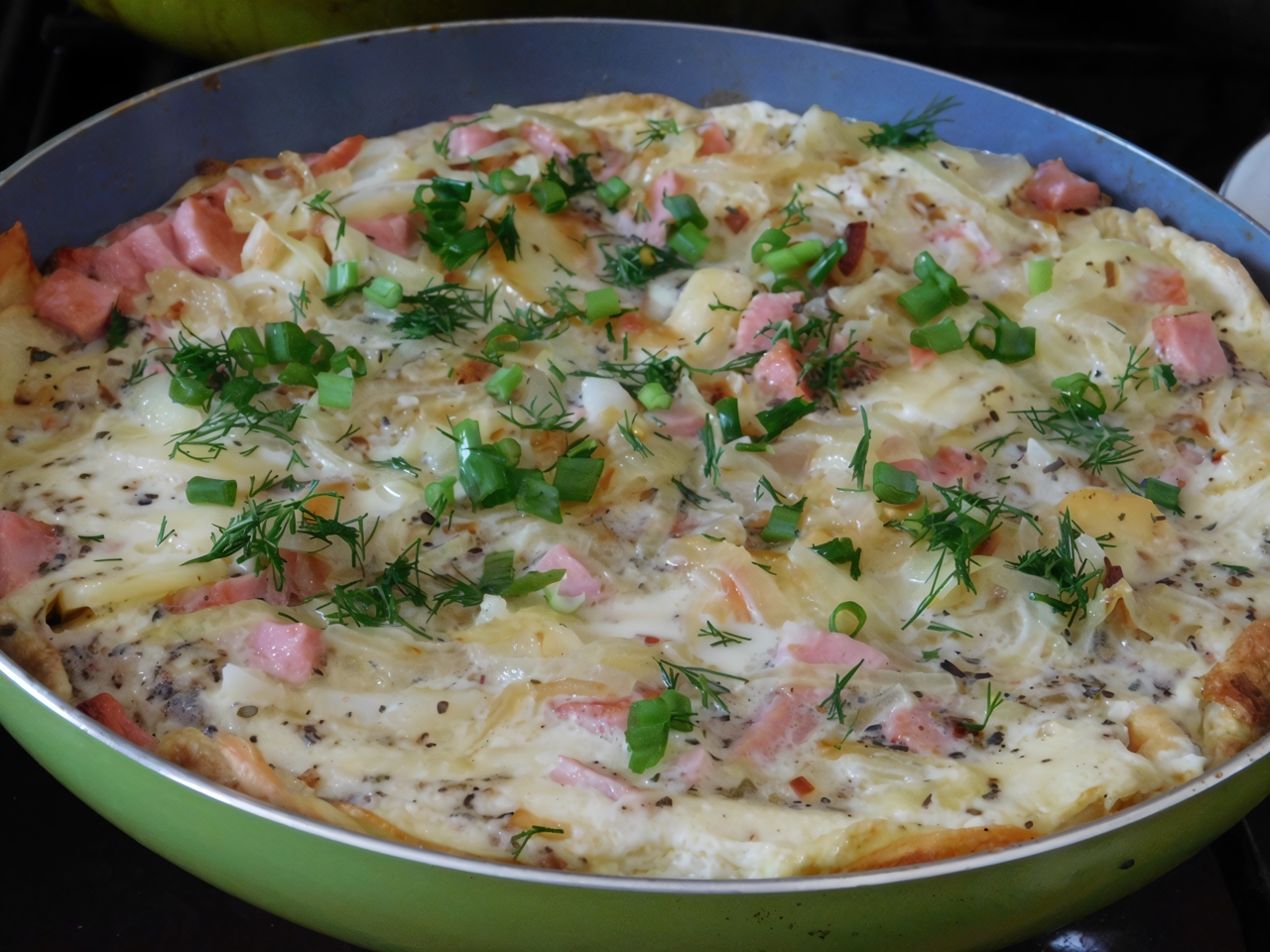 Frittata with Potatoes and Ham