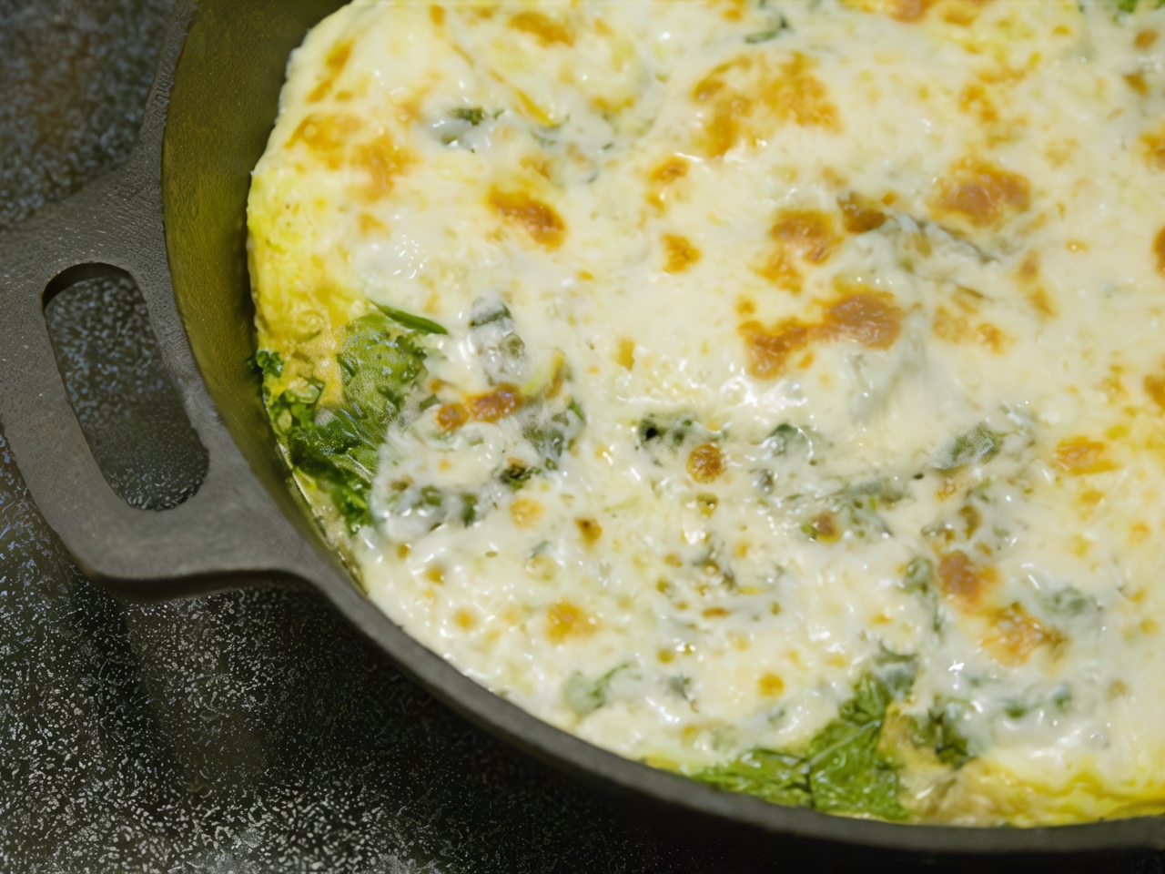 Frittata with Goat Cheese and Gruyère