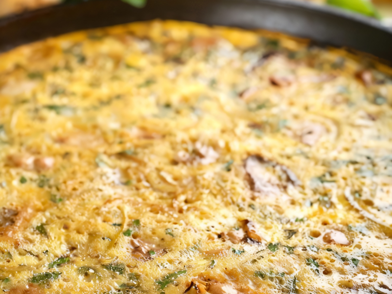 Frittata with Young Potatoes and Mint