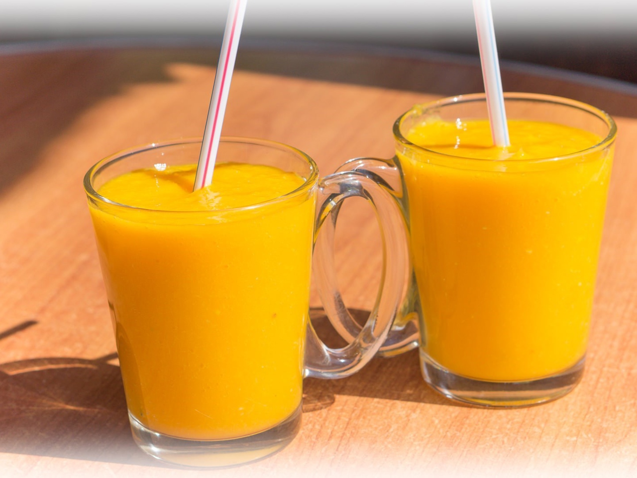 Fruit Mango-Orange Cocktail
