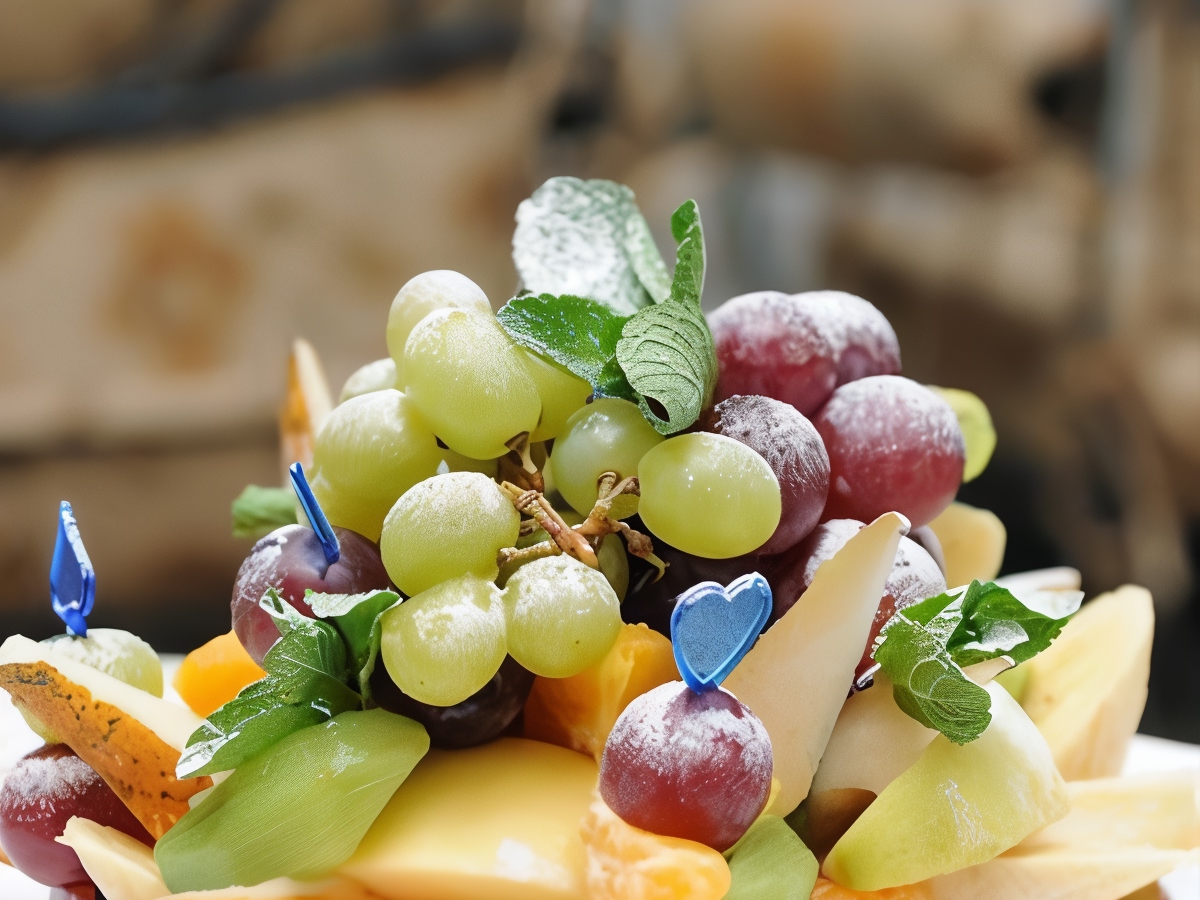 Fruit Salad with Lime-Mint Sauce