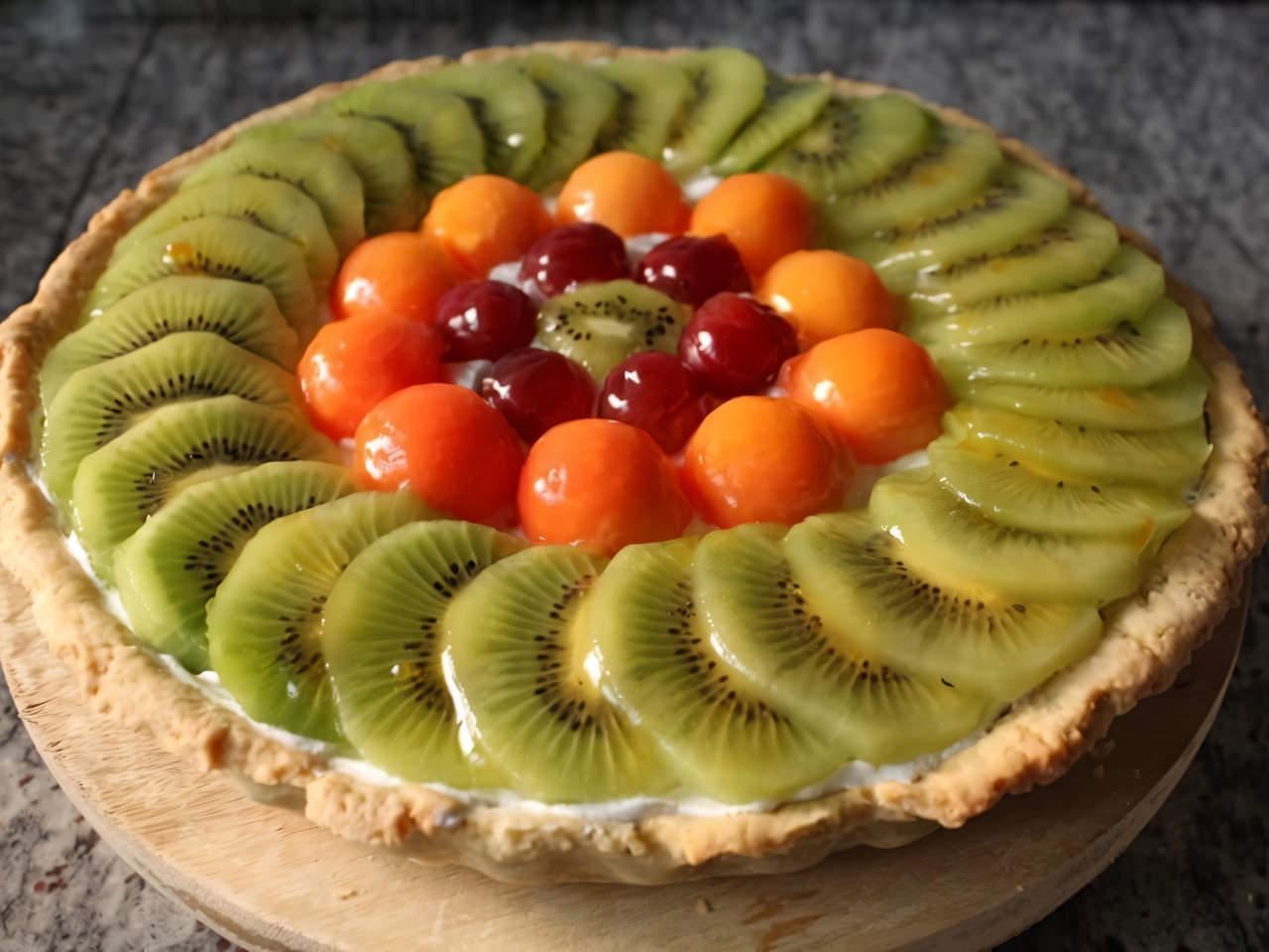 Fruit Tart with Chantilly Cream