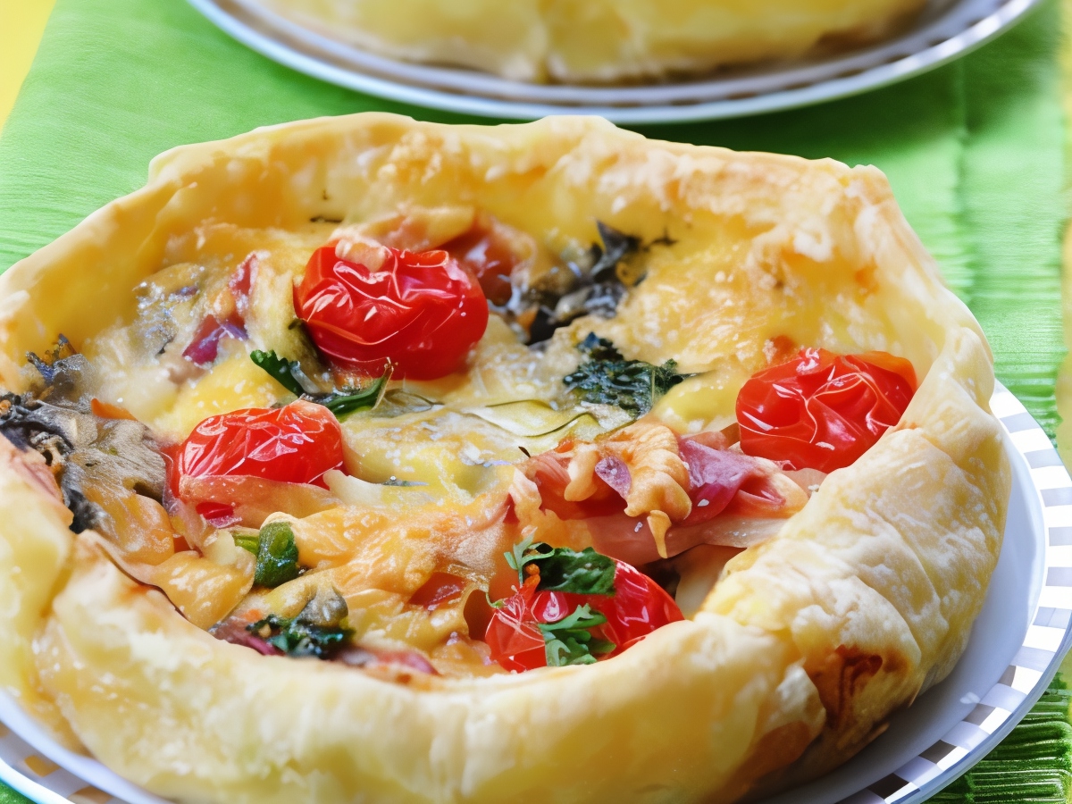 Galettes with Tomatoes and Goat Cheese