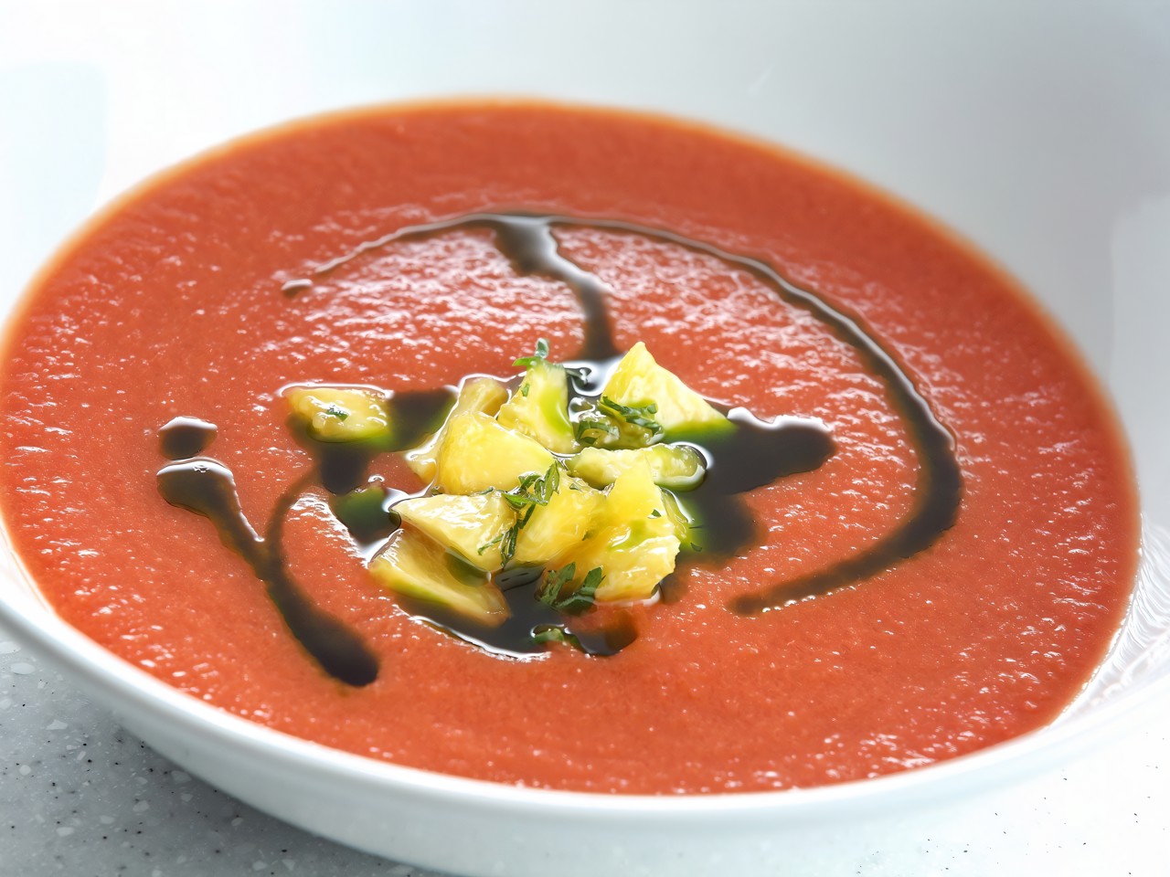 Peach and Pepper Gazpacho