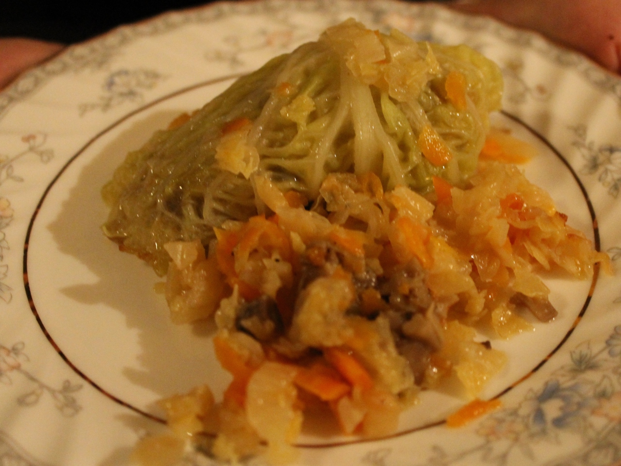 Savoy Cabbage Rolls with Mushrooms (Meatless)